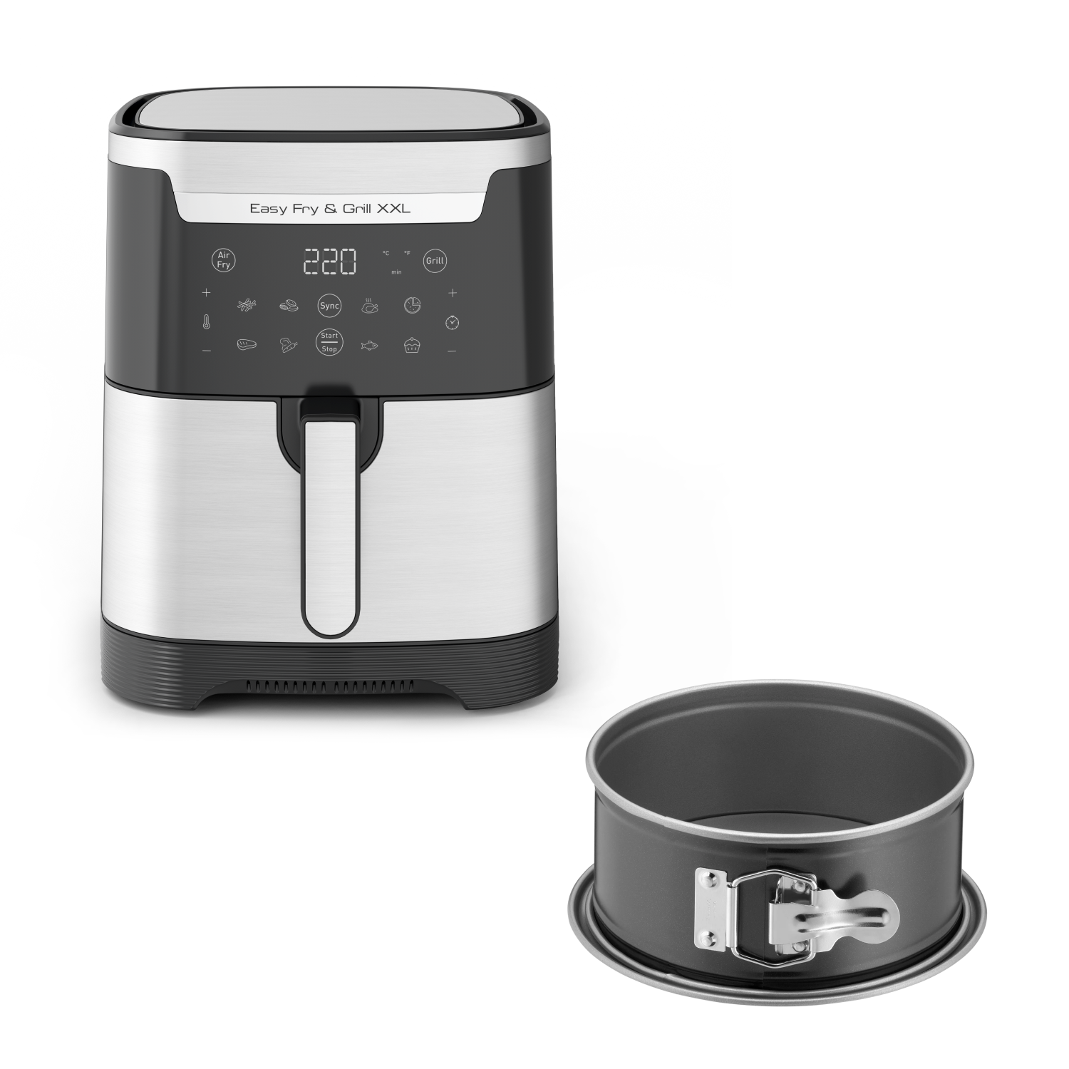 Аэрогриль Easy Fry EY801D15 + Форма для электрогриля J1761425 18 см