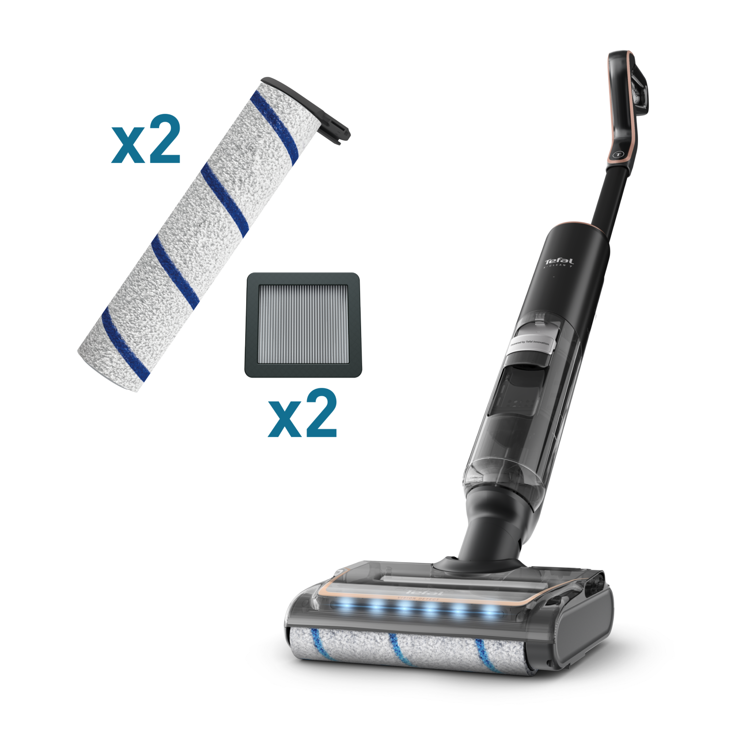 Моющий пылесос X-Clean 7 GF5736F4 + Аксессуары Tefal ZR337A01