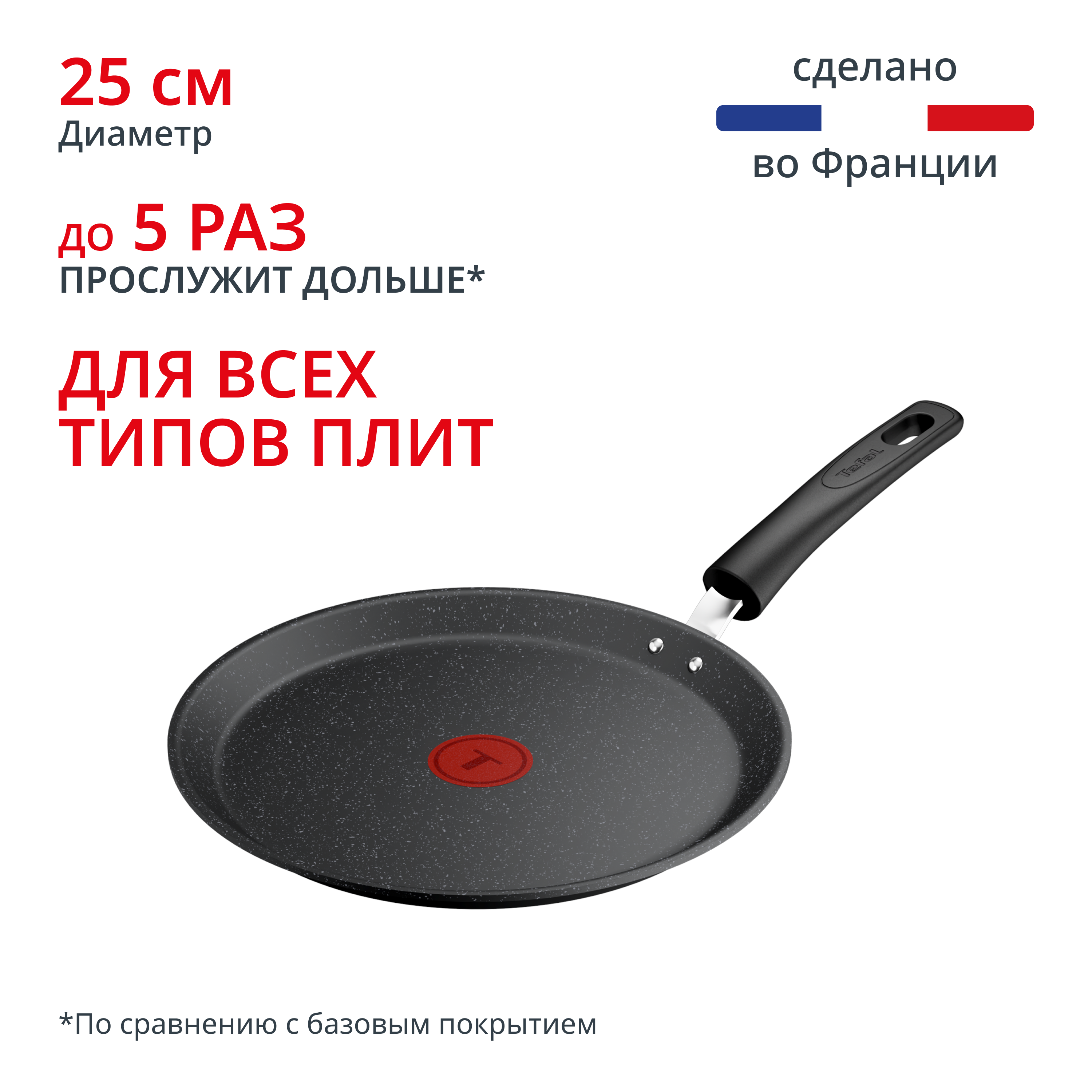 Индукционная сковорода для блинов Expertise 25 см G3213832