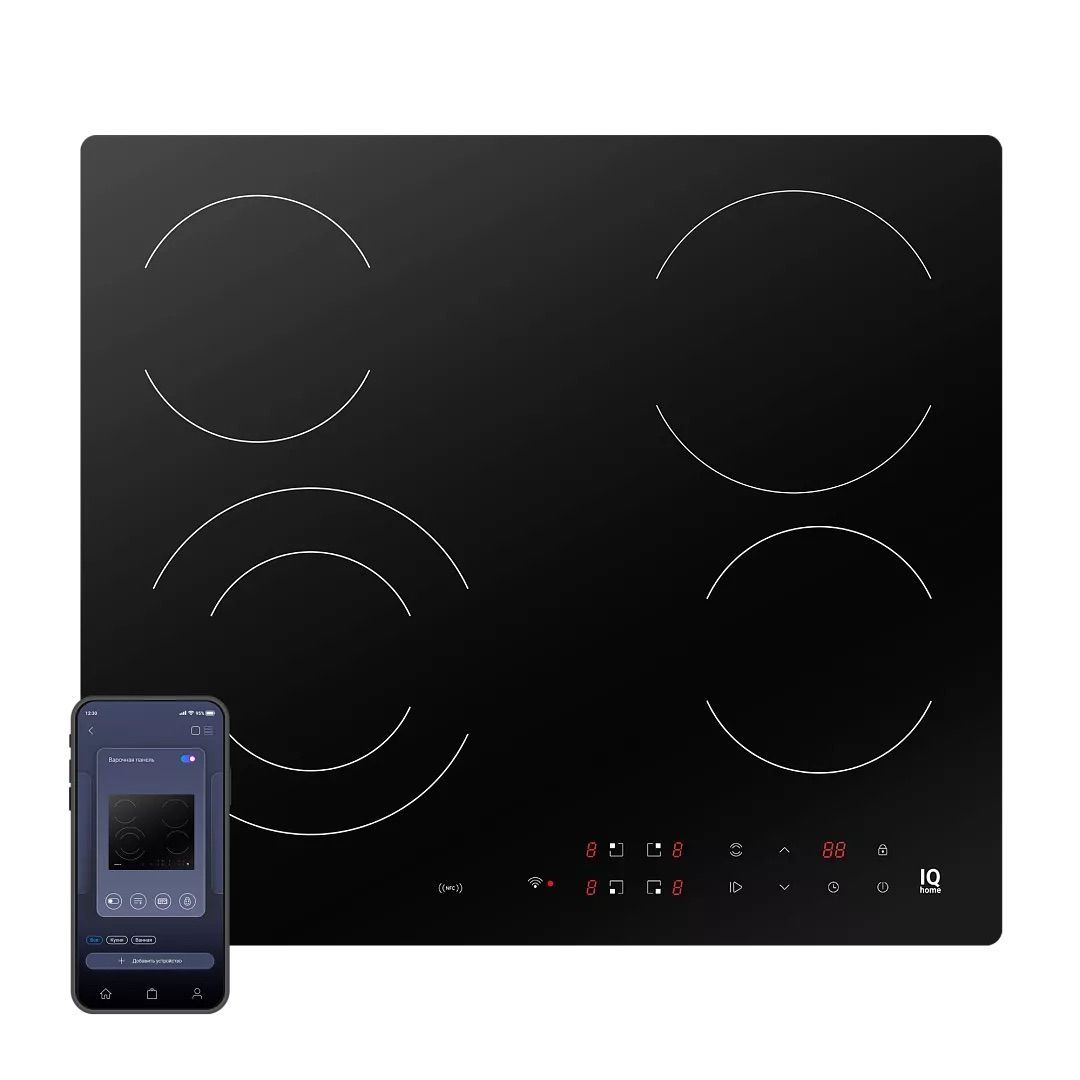 Электрическая варочная панель Polaris PBHC6411FB Wi-Fi IQ Home