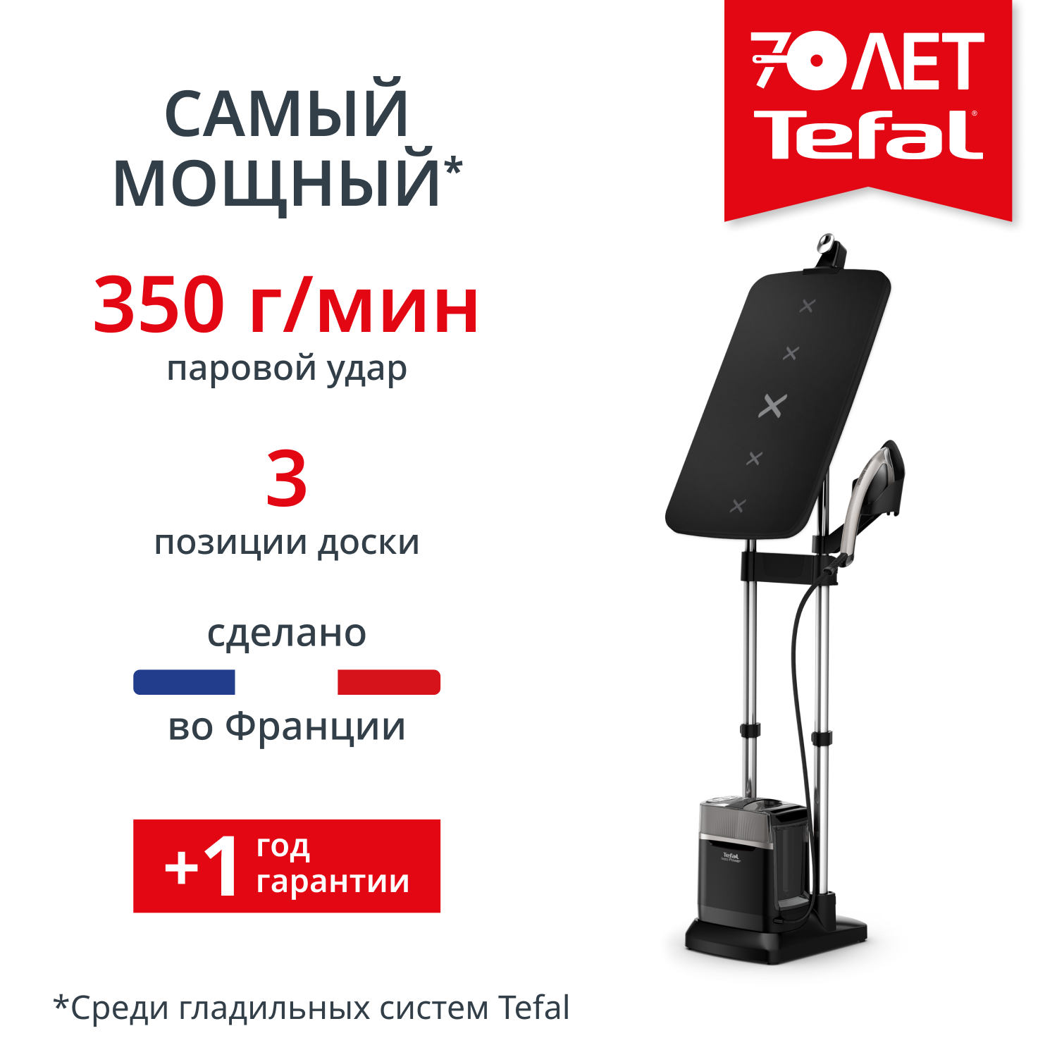 Паровая гладильная система IXEO Power, QT2028F0