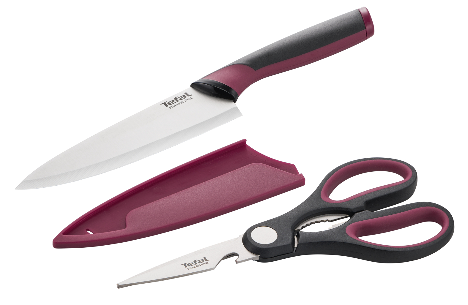 Набор из 2 предметов поварской нож 15 см + ножницы Tefal Comfort K250S225