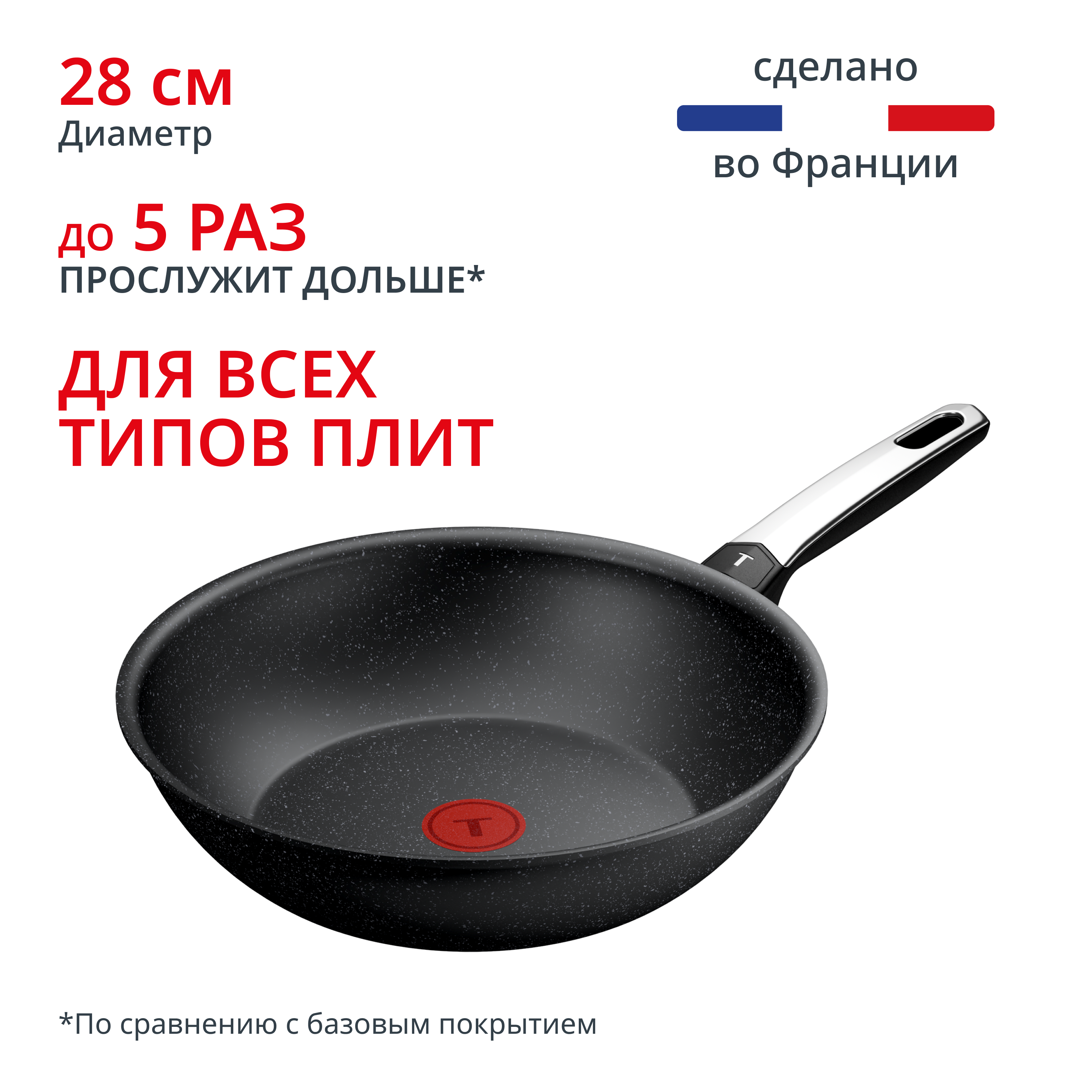 Индукционная сковорода Вок Expertise+ 28 см G3331943